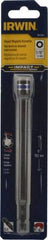 Irwin - 5/16" Magnetic Nutsetter - 1/4" Hex Drive, 6" OAL, 1/2" Socket Nose Diam - Industrial Tool & Supply