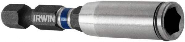 Irwin - 1/4" Drive, Magnetic Holder with C-Ring Screwdriver Bit - 3" OAL - Industrial Tool & Supply