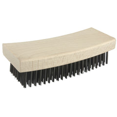 Block Type Scratch Brush, .012 Steel Fill, Curved Face - Industrial Tool & Supply