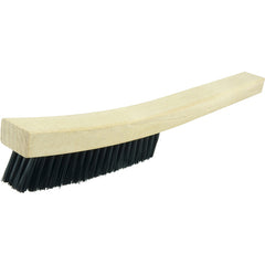 Plater's Brush, Nylon Fill, 4 × 19 Rows - Industrial Tool & Supply