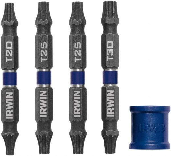 Irwin - 5 Piece, Torx Handle, Double End Bit Set - Industrial Tool & Supply