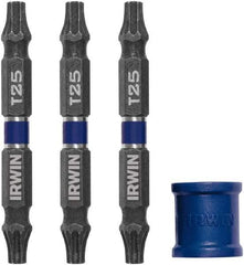 Irwin - 4 Piece, Torx Handle, Double End Bit Set - Industrial Tool & Supply