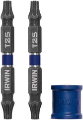 Irwin - 3 Piece, Torx Handle, Double End Bit Set - Industrial Tool & Supply