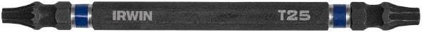 Irwin - T20 x T25 D/E Torx Screwdriver Bit - 1/4" Hex Drive, 4" OAL - Industrial Tool & Supply