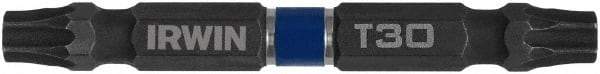 Irwin - T30 x T30 Torx Bit - 1/4" Hex Drive, 2-3/8" OAL - Industrial Tool & Supply