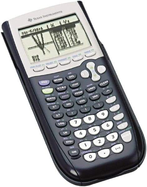 Texas Instruments - LCD Scientific Calculator - 3-3/8 x 7-1/2 Display Size, Black, Battery Powered, 10-1/2" Long x 7-1/2" Wide - Industrial Tool & Supply