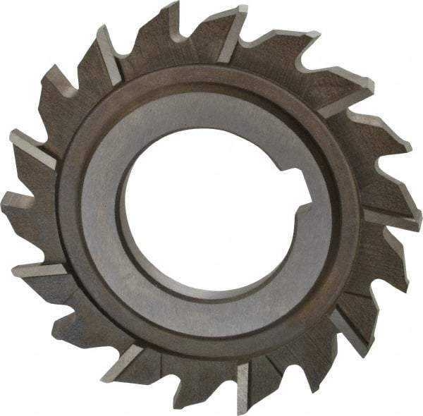 Keo - 3" Diam x 1/4" Width of Cut, 18 Teeth, High Speed Steel Side Milling Cutter - Staggered Teeth, Uncoated - Industrial Tool & Supply