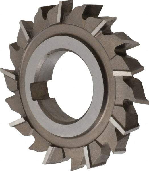 Keo - 3" Diam x 1/2" Width of Cut, 18 Teeth, High Speed Steel Side Milling Cutter - Staggered Teeth, Uncoated - Industrial Tool & Supply