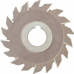 Keo - 4" Diam x 3/16" Width of Cut, 18 Teeth, High Speed Steel Side Milling Cutter - Staggered Teeth, Uncoated - Industrial Tool & Supply