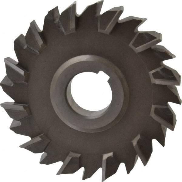 Keo - 5" Diam x 3/4" Width of Cut, 24 Teeth, High Speed Steel Side Milling Cutter - Staggered Teeth, Uncoated - Industrial Tool & Supply