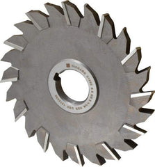 Keo - 6" Diam x 3/8" Width of Cut, 24 Teeth, High Speed Steel Side Milling Cutter - Staggered Teeth, Uncoated - Industrial Tool & Supply
