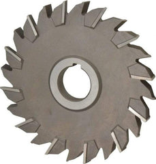 Keo - 6" Diam x 1/2" Width of Cut, 24 Teeth, High Speed Steel Side Milling Cutter - Staggered Teeth, Uncoated - Industrial Tool & Supply