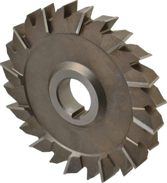 Keo - 6" Diam x 3/4" Width of Cut, 24 Teeth, High Speed Steel Side Milling Cutter - Staggered Teeth, Uncoated - Industrial Tool & Supply