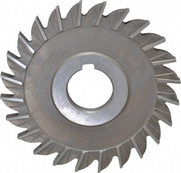 Keo - 4" Diam x 1/4" Width of Cut, 24 Teeth, High Speed Steel Side Milling Cutter - Straight Teeth, Uncoated - Industrial Tool & Supply