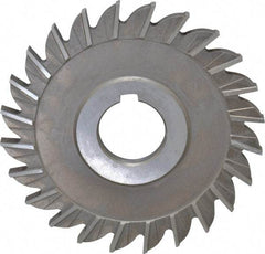 Keo - 4" Diam x 1/4" Width of Cut, 24 Teeth, High Speed Steel Side Milling Cutter - Straight Teeth, Uncoated - Industrial Tool & Supply
