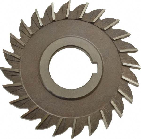 Keo - 4" Diam x 1/4" Width of Cut, 24 Teeth, High Speed Steel Side Milling Cutter - Straight Teeth, Uncoated - Industrial Tool & Supply