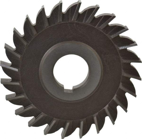 Keo - 4" Diam x 3/8" Width of Cut, 24 Teeth, High Speed Steel Side Milling Cutter - Straight Teeth, Uncoated - Industrial Tool & Supply