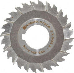 Keo - 3" Blade Diam x 3/32" Blade Thickness, 1" Hole, 28 Teeth, High Speed Steel Side Chip Saw - Staggered Tooth, Arbor Connection, Right Hand Cut, Uncoated - Industrial Tool & Supply