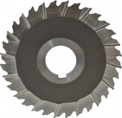 Keo - 4" Blade Diam x 3/32" Blade Thickness, 1" Hole, 32 Teeth, High Speed Steel Side Chip Saw - Staggered Tooth, Arbor Connection, Right Hand Cut, Uncoated - Industrial Tool & Supply