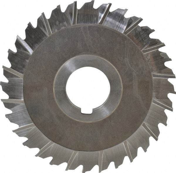 Keo - 4" Blade Diam x 1/8" Blade Thickness, 1" Hole, 32 Teeth, High Speed Steel Side Chip Saw - Staggered Tooth, Arbor Connection, Right Hand Cut, Uncoated - Industrial Tool & Supply