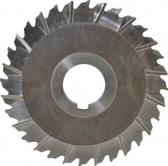 Keo - 4" Blade Diam x 1/8" Blade Thickness, 1" Hole, 32 Teeth, High Speed Steel Side Chip Saw - Staggered Tooth, Arbor Connection, Right Hand Cut, Uncoated - Industrial Tool & Supply