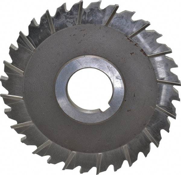 Keo - 4" Blade Diam x 3/16" Blade Thickness, 1" Hole, 32 Teeth, High Speed Steel Side Chip Saw - Staggered Tooth, Arbor Connection, Right Hand Cut, Uncoated - Industrial Tool & Supply