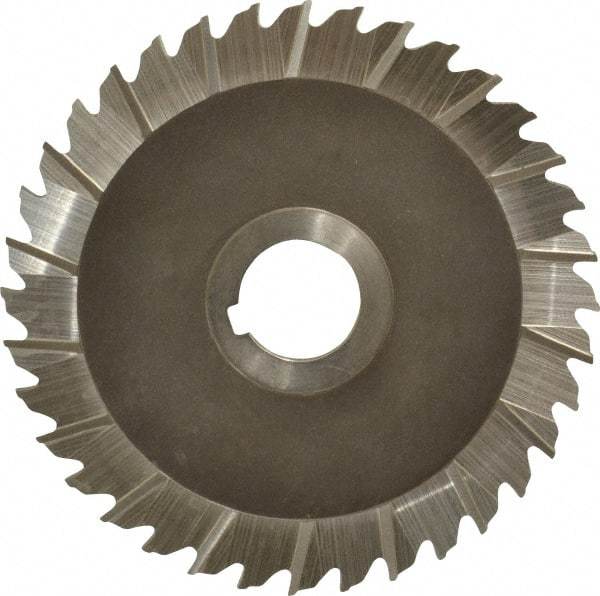 Keo - 5" Blade Diam x 1/8" Blade Thickness, 1" Hole, 36 Teeth, High Speed Steel Side Chip Saw - Staggered Tooth, Arbor Connection, Right Hand Cut, Uncoated - Industrial Tool & Supply