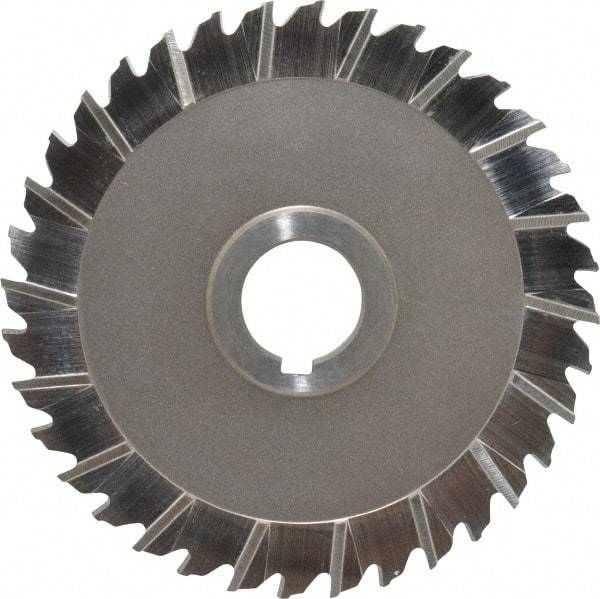 Keo - 5" Blade Diam x 3/16" Blade Thickness, 1" Hole, 36 Teeth, High Speed Steel Side Chip Saw - Staggered Tooth, Arbor Connection, Right Hand Cut, Uncoated - Industrial Tool & Supply