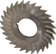 Keo - 2-1/2" Blade Diam x 3/32" Blade Thickness, 7/8" Hole, 28 Teeth, High Speed Steel Side Chip Saw - Straight Tooth, Arbor Connection, Right Hand Cut, Uncoated, with Keyway - Industrial Tool & Supply