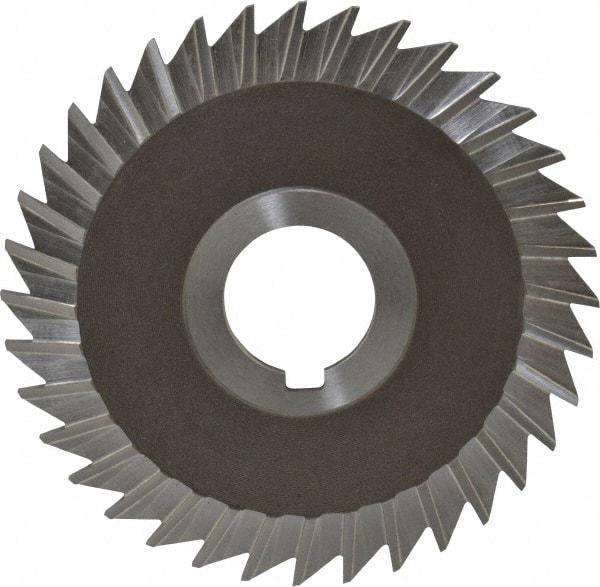 Keo - 4" Blade Diam x 3/32" Blade Thickness, 1" Hole, 36 Teeth, High Speed Steel Side Chip Saw - Straight Tooth, Arbor Connection, Right Hand Cut, Uncoated, with Keyway - Industrial Tool & Supply