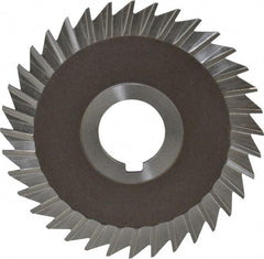 Keo - 4" Blade Diam x 3/32" Blade Thickness, 1" Hole, 36 Teeth, High Speed Steel Side Chip Saw - Straight Tooth, Arbor Connection, Right Hand Cut, Uncoated, with Keyway - Industrial Tool & Supply