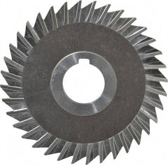 Keo - 4" Blade Diam x 1/8" Blade Thickness, 1" Hole, 36 Teeth, High Speed Steel Side Chip Saw - Straight Tooth, Arbor Connection, Right Hand Cut, Uncoated, with Keyway - Industrial Tool & Supply