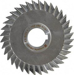 Keo - 4" Blade Diam x 5/32" Blade Thickness, 1" Hole, 36 Teeth, High Speed Steel Side Chip Saw - Straight Tooth, Arbor Connection, Right Hand Cut, Uncoated, with Keyway - Industrial Tool & Supply