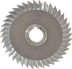 Keo - 5" Blade Diam x 5/32" Blade Thickness, 1" Hole, 40 Teeth, High Speed Steel Side Chip Saw - Straight Tooth, Arbor Connection, Right Hand Cut, Uncoated, with Keyway - Industrial Tool & Supply