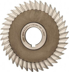 Keo - 5" Blade Diam x 3/16" Blade Thickness, 1-1/4" Hole, 40 Teeth, High Speed Steel Side Chip Saw - Straight Tooth, Arbor Connection, Right Hand Cut, Uncoated, with Keyway - Industrial Tool & Supply