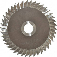 Keo - 6" Blade Diam x 1/8" Blade Thickness, 1" Hole, 42 Teeth, High Speed Steel Side Chip Saw - Straight Tooth, Arbor Connection, Right Hand Cut, Uncoated, with Keyway - Industrial Tool & Supply