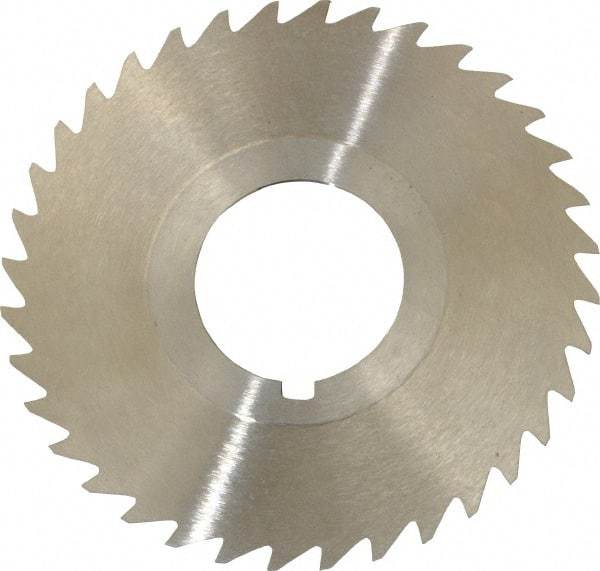 Keo - 2-1/2" Diam x 1/32" Blade Thickness x 7/8" Arbor Hole Diam, 36 Tooth Slitting and Slotting Saw - Arbor Connection, Right Hand, Uncoated, High Speed Steel, 10° Rake, Concave Ground - Industrial Tool & Supply