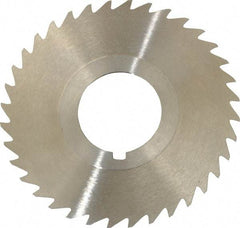 Keo - 2-1/2" Diam x 1/32" Blade Thickness x 7/8" Arbor Hole Diam, 36 Tooth Slitting and Slotting Saw - Arbor Connection, Right Hand, Uncoated, High Speed Steel, 10° Rake, Concave Ground - Industrial Tool & Supply