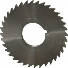 Keo - 2-1/2" Diam x 1/8" Blade Thickness x 7/8" Arbor Hole Diam, 36 Tooth Slitting and Slotting Saw - Arbor Connection, Right Hand, Uncoated, High Speed Steel, 10° Rake, Concave Ground - Industrial Tool & Supply