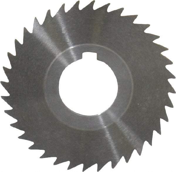 Keo - 3" Diam x 3/64" Blade Thickness x 1" Arbor Hole Diam, 36 Tooth Slitting and Slotting Saw - Arbor Connection, Right Hand, Uncoated, High Speed Steel, 10° Rake, Concave Ground - Industrial Tool & Supply