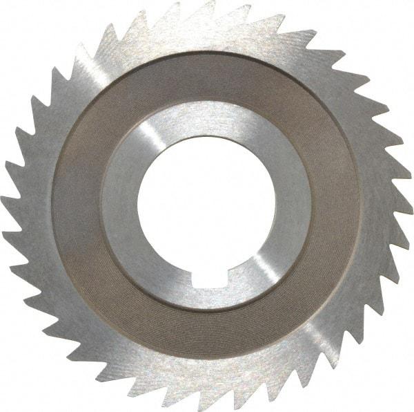 Keo - 3" Diam x 3/32" Blade Thickness x 1" Arbor Hole Diam, 36 Tooth Slitting and Slotting Saw - Arbor Connection, Right Hand, Uncoated, High Speed Steel, 10° Rake, Concave Ground - Industrial Tool & Supply