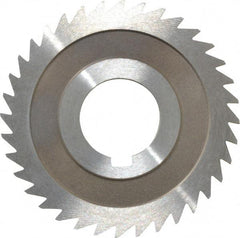 Keo - 3" Diam x 3/32" Blade Thickness x 1" Arbor Hole Diam, 36 Tooth Slitting and Slotting Saw - Arbor Connection, Right Hand, Uncoated, High Speed Steel, 10° Rake, Concave Ground - Industrial Tool & Supply