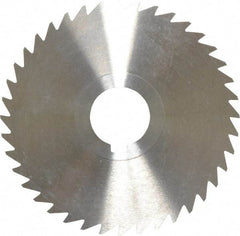 Keo - 4" Diam x 1/32" Blade Thickness x 1" Arbor Hole Diam, 40 Tooth Slitting and Slotting Saw - Arbor Connection, Right Hand, Uncoated, High Speed Steel, 10° Rake, Concave Ground - Industrial Tool & Supply
