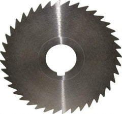Keo - 4" Diam x 3/64" Blade Thickness x 1" Arbor Hole Diam, 40 Tooth Slitting and Slotting Saw - Arbor Connection, Right Hand, Uncoated, High Speed Steel, Concave Ground, Contains Keyway - Industrial Tool & Supply