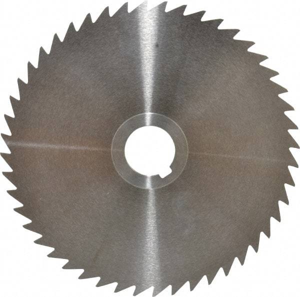 Keo - 6" Diam x 1/16" Blade Thickness x 1" Arbor Hole Diam, 48 Tooth Slitting and Slotting Saw - Arbor Connection, Right Hand, Uncoated, High Speed Steel, Concave Ground, Contains Keyway - Industrial Tool & Supply