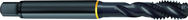 M10x1.25 D5 3-Flute HSS-E Semi-Bottoming 40 degree Spiral Flute Tap-Steam Oxide - Industrial Tool & Supply