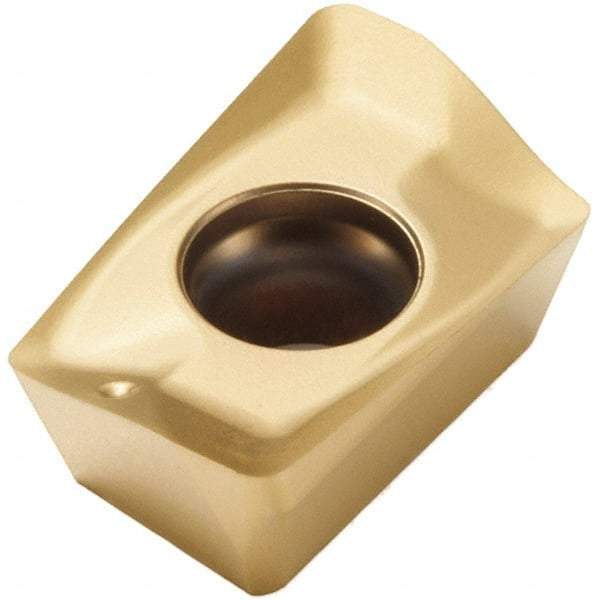 Seco - XOEX120416 E06 Grade F40M Carbide Milling Insert - TiAlN/TiN Finish, 0.199" Thick, 1/16" Corner Radius - Industrial Tool & Supply