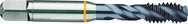 M8x1.0 D5 3-Flute HSS-E Semi-Bottoming 40 degree Spiral Flute Tap-TiCN - Industrial Tool & Supply