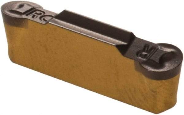 Iscar - 239015GIP Grade IC807, 2.39mm Cutting Width Carbide Grooving Insert - 4.7mm Max Depth of Cut, Neutral, 0.15mm Corner Radius, TiAlN Finish - Industrial Tool & Supply