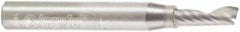 Amana Tool - 3/16" Cutting Diam x 1/2" Length of Cut, 1 Flute, Upcut Spiral Router Bit - Uncoated, Right Hand Cut, Solid Carbide, 2" OAL x 1/4" Shank Diam, 30° Helix Angle - Industrial Tool & Supply